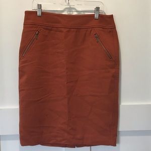 Loft Burnt Orange Skirt